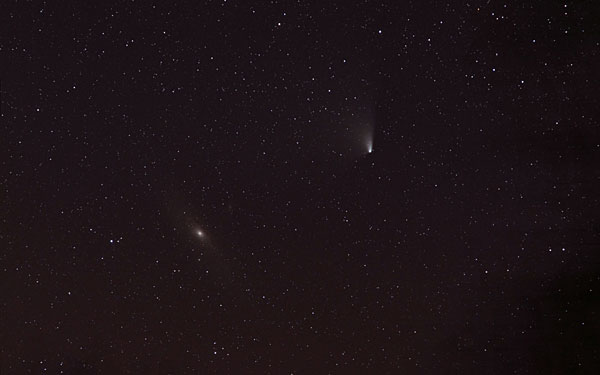 Galaksi ja komeetta 6.4.2013